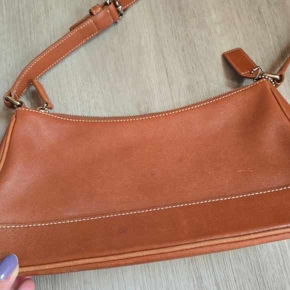 COACH Brown Leather 7587 Hampton Demi Shoulder Bag Purse - Picture 8 of 16